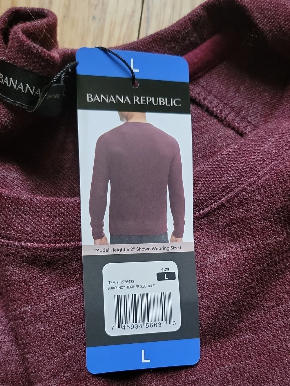 Banana Republic New With Tags Crewneck Sweatshirt in Deep Plum
